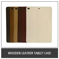 Wooden Leather Tablet Case